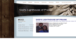 Desktop Screenshot of godslighthouseofpraise.com